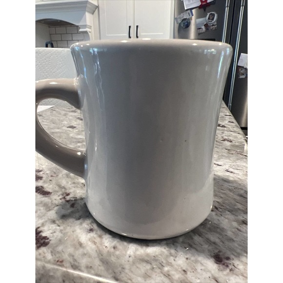 Waffle House Thick Rounded Diner Coffee Mug Cup Tuxton Vintage Heavy Duty White - Picture 3 of 5